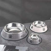 Rugged Steel Pet Bowl
