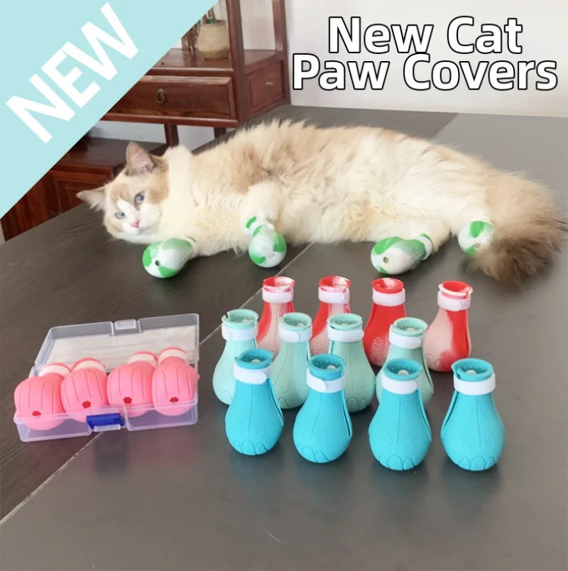Silicone Cat Paw Protector Boots