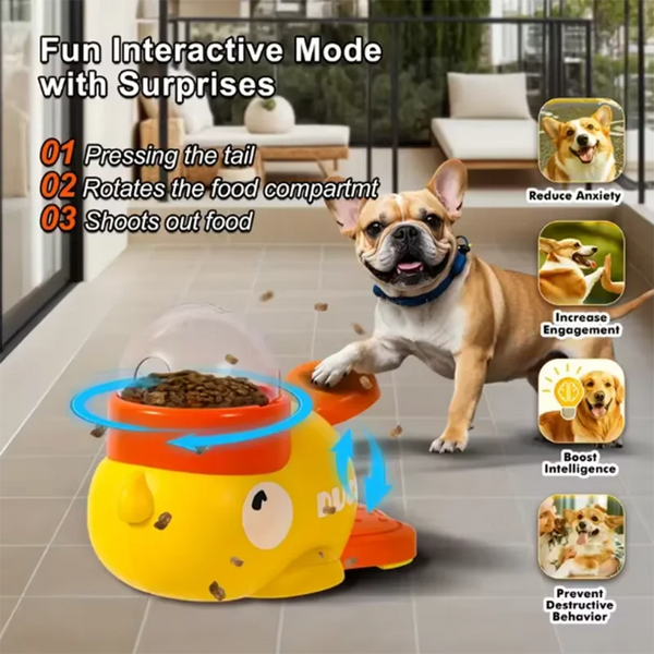 Buddy Duck Interactive Puzzle Feeder