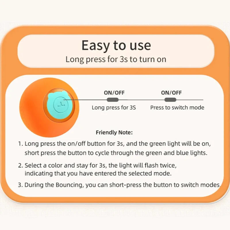 PlayPulse Rolling Cat Ball