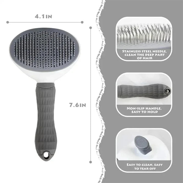 QuickClean Pro Pet Grooming Brush