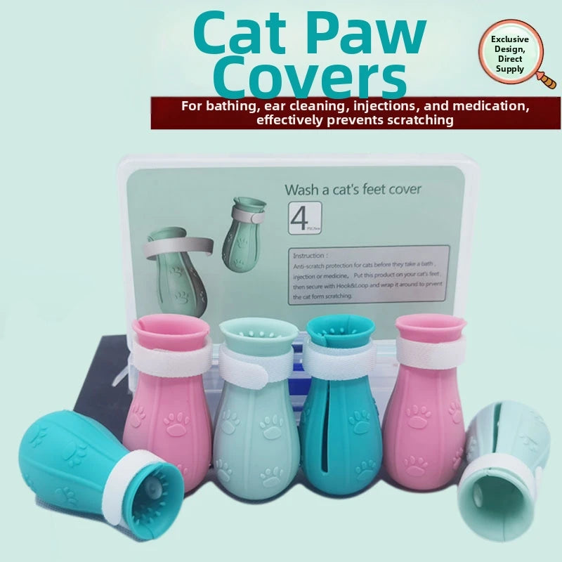Silicone Cat Paw Protector Boots