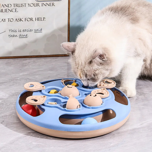 Spin Catch Cat Feeding Toy