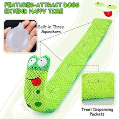 Foldable Snail Puzzle Dog Toy